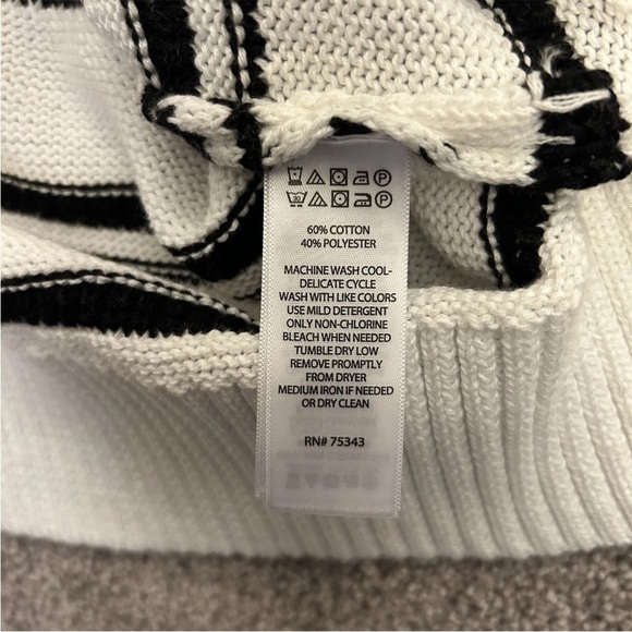 JOIE Women's Long Sleeves Pullover Sweater Crew Neck Striped Size M - Medium NWT - Picture 11 of 11